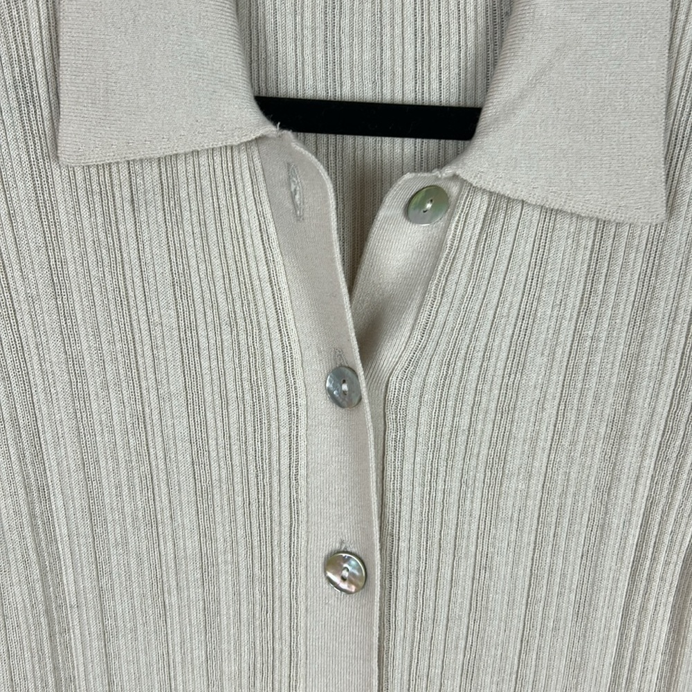 Rails Aurora Canvas Ribbed Cotton Silk Blend Long Sleeve Cardigan Sweater Small - Picture 8 of 15
